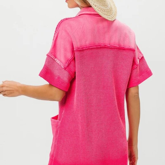 BiBi Dip Dye Mineral Washed Knit Dress - Picture 4 of 5